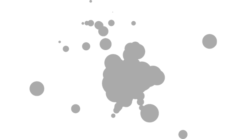 public transport isochrone map of Thüringen